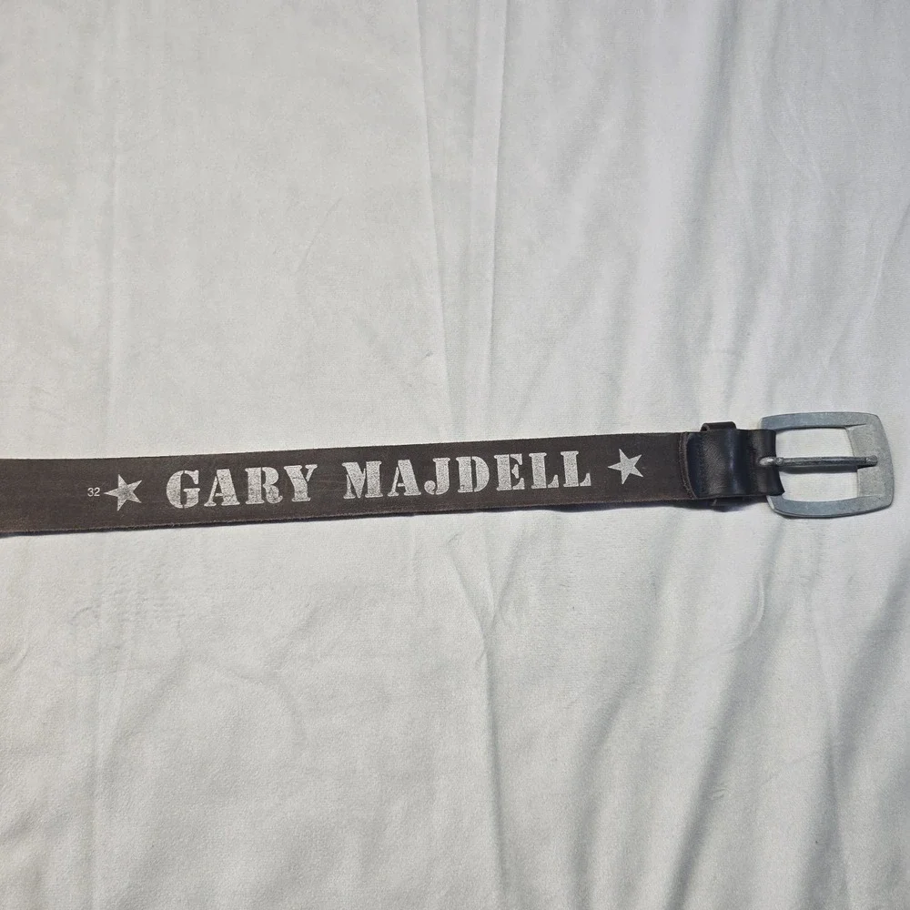 Gary Majdell Brown Genuine Leather Heavy Duty Belt Size 32